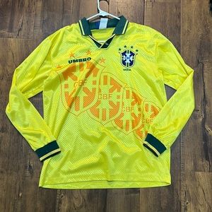 Rare long sleeve Brasil jersey 1995